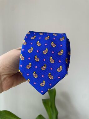 Cape Cod Neckwear 100% Silk Paisley Print Tie OS